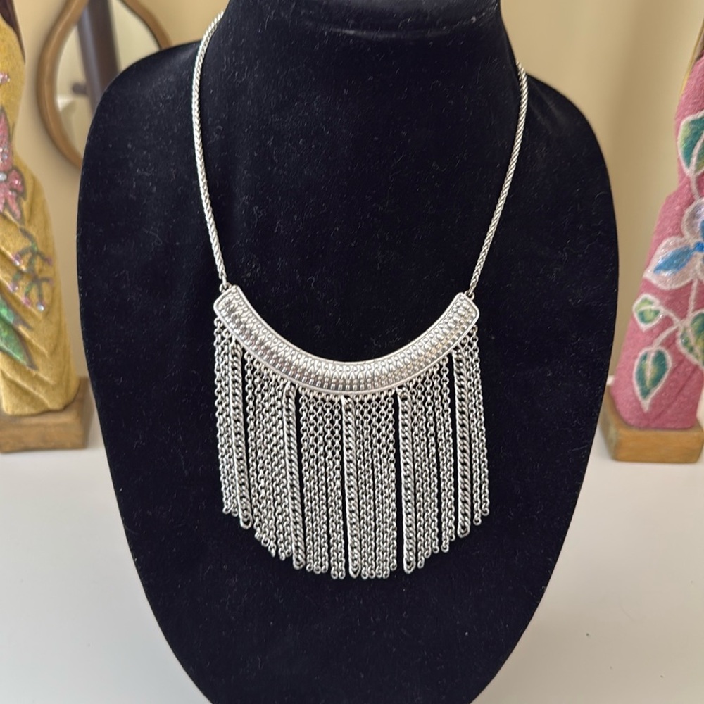 Lucky Brand chain collar statement necklace